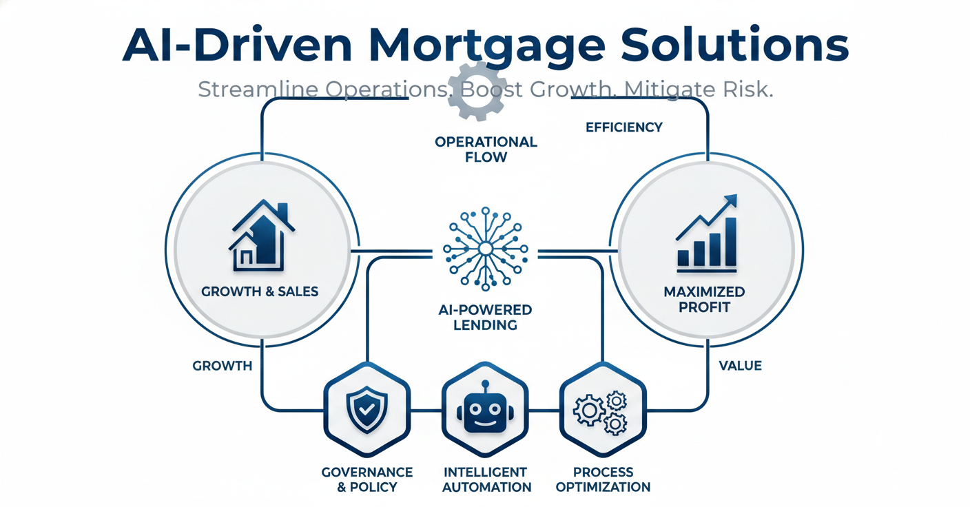 Mortgage AI explanations for mortgage business intelligence reports and dashboards